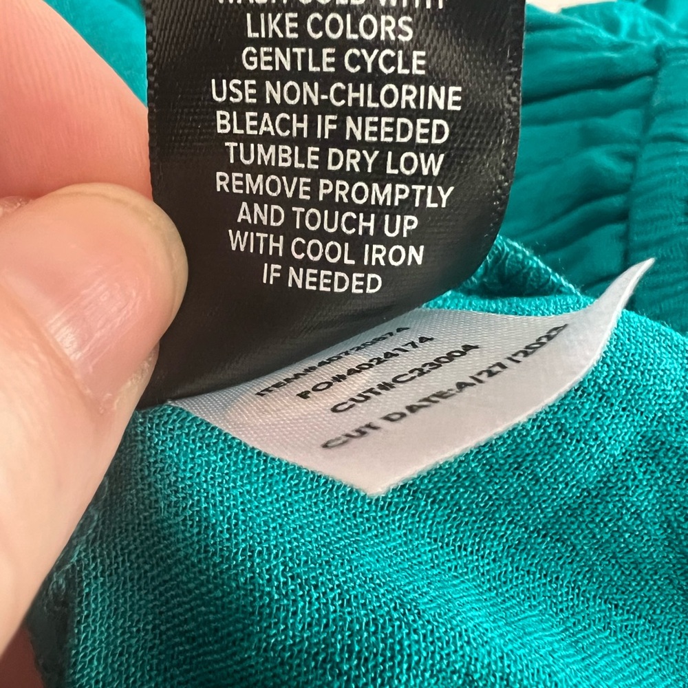 Torrid Teal Babydoll Top - Picture 5 of 6
